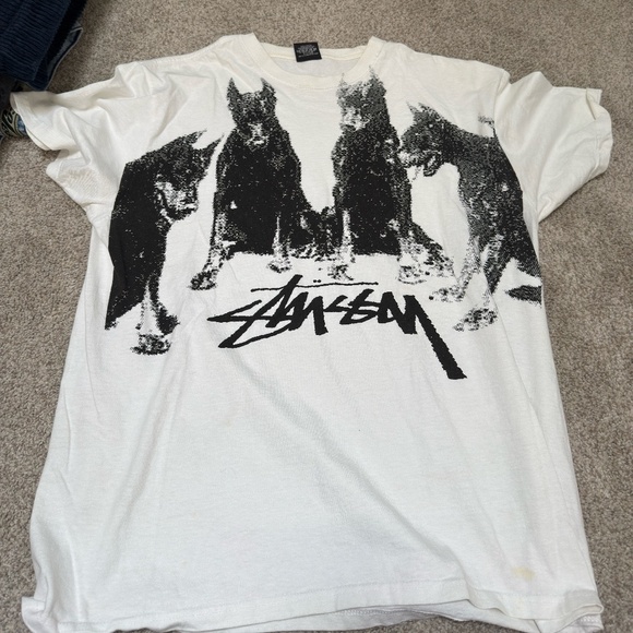 Stussy s/s graphic t white size large - Picture 1 of 1